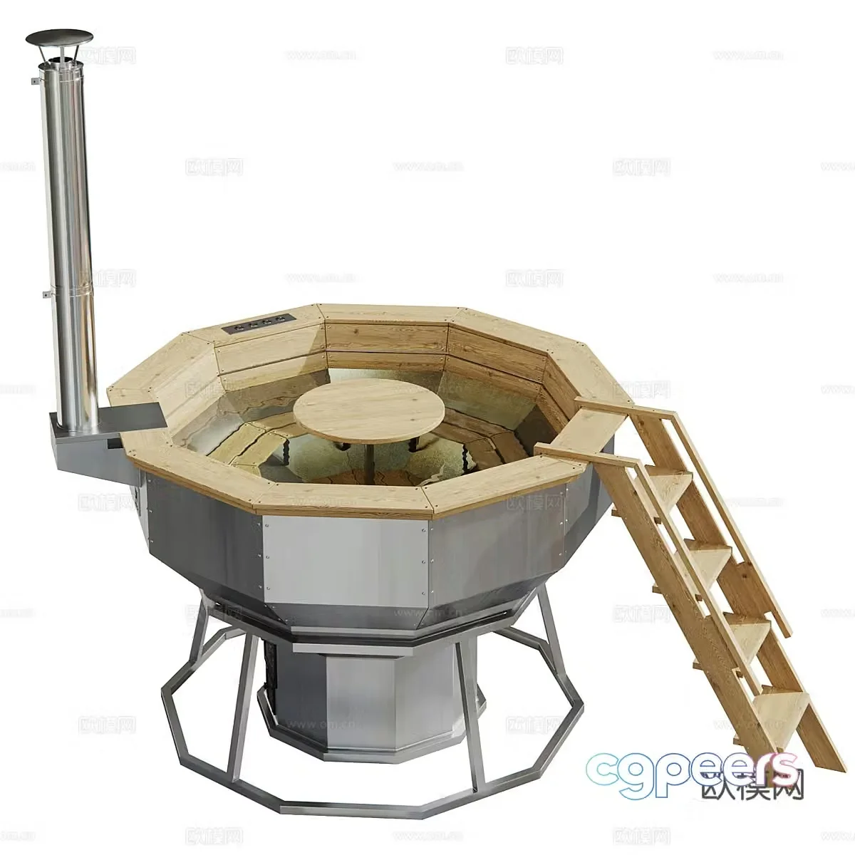 Boiler bathtub 3D model