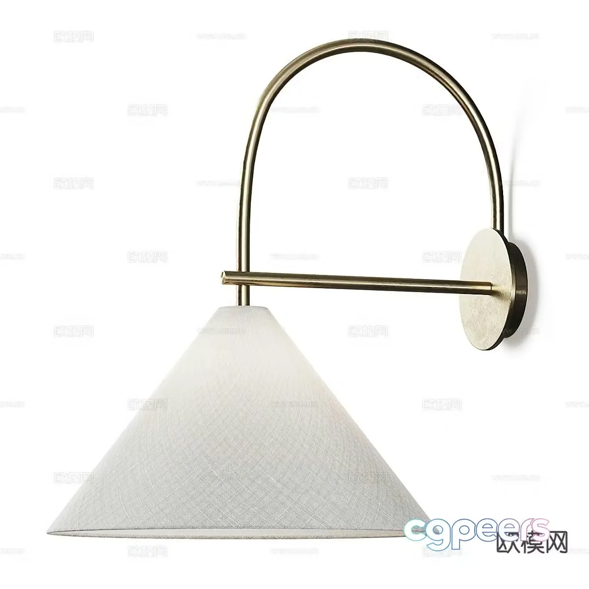 Minimalist wall lamp bedside wall lamp 3d model