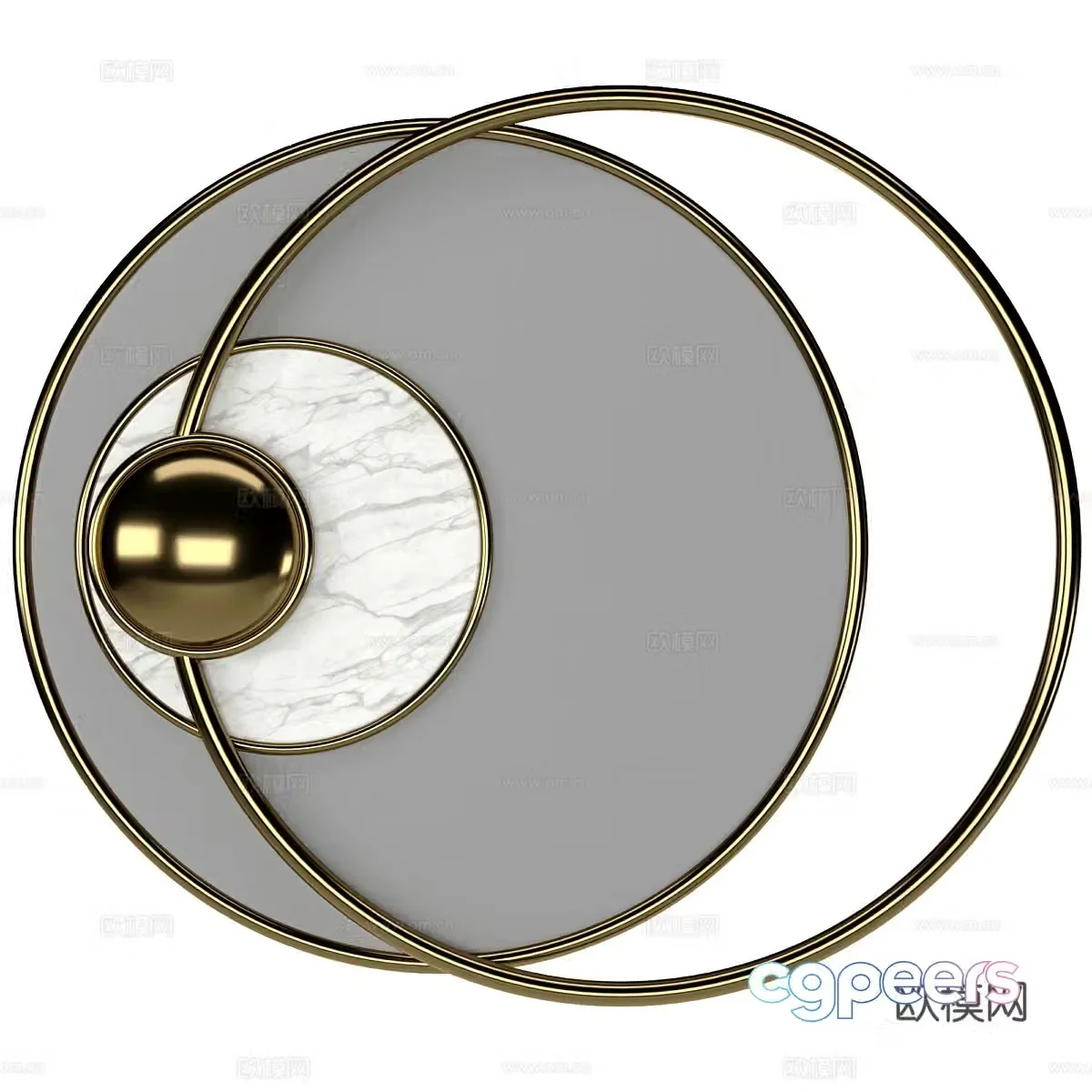 3D wall decoration model