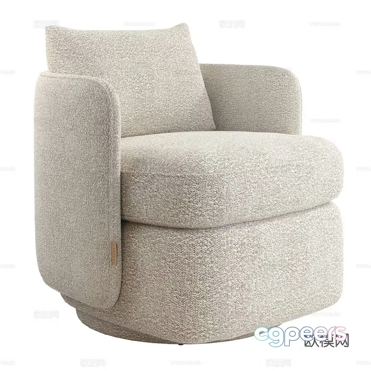 Single sofa leisure sofa 3d model