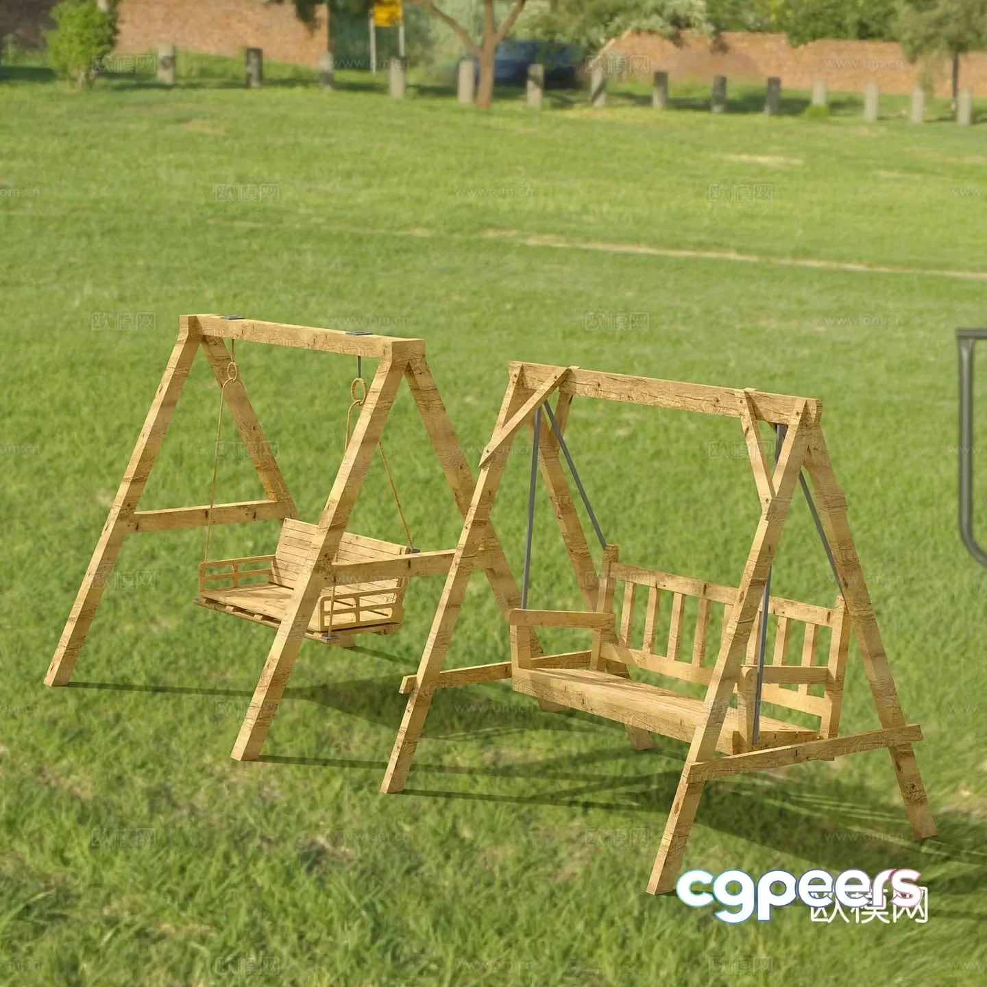 Leisure chair outdoor table chair swing chair internet celebrity chair 3d model