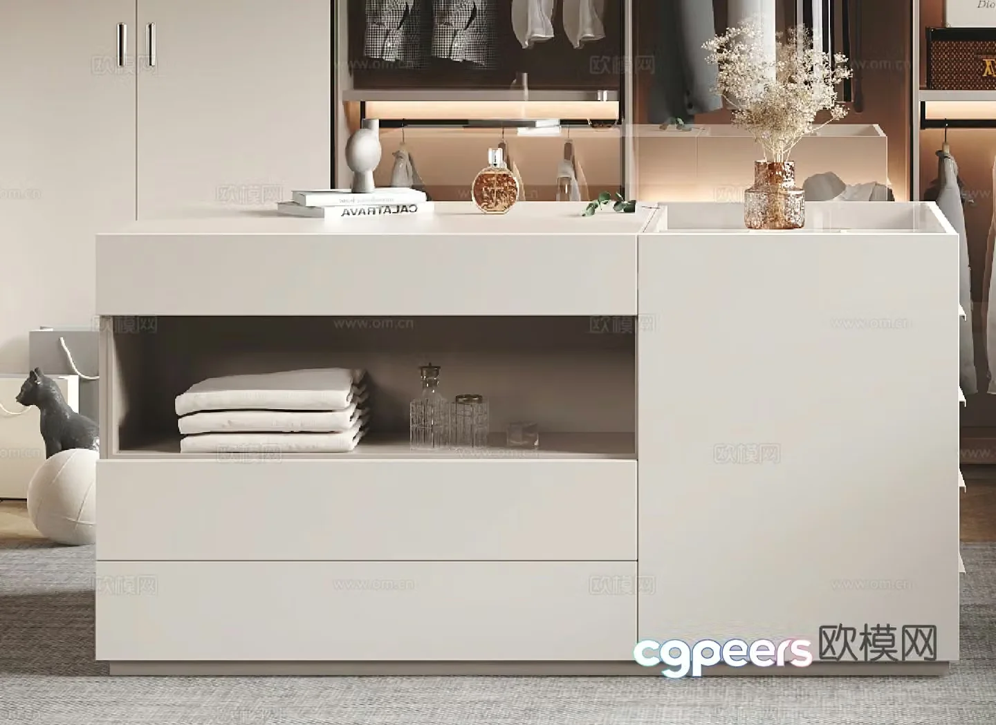 Modern jewelry cabinet 3d model