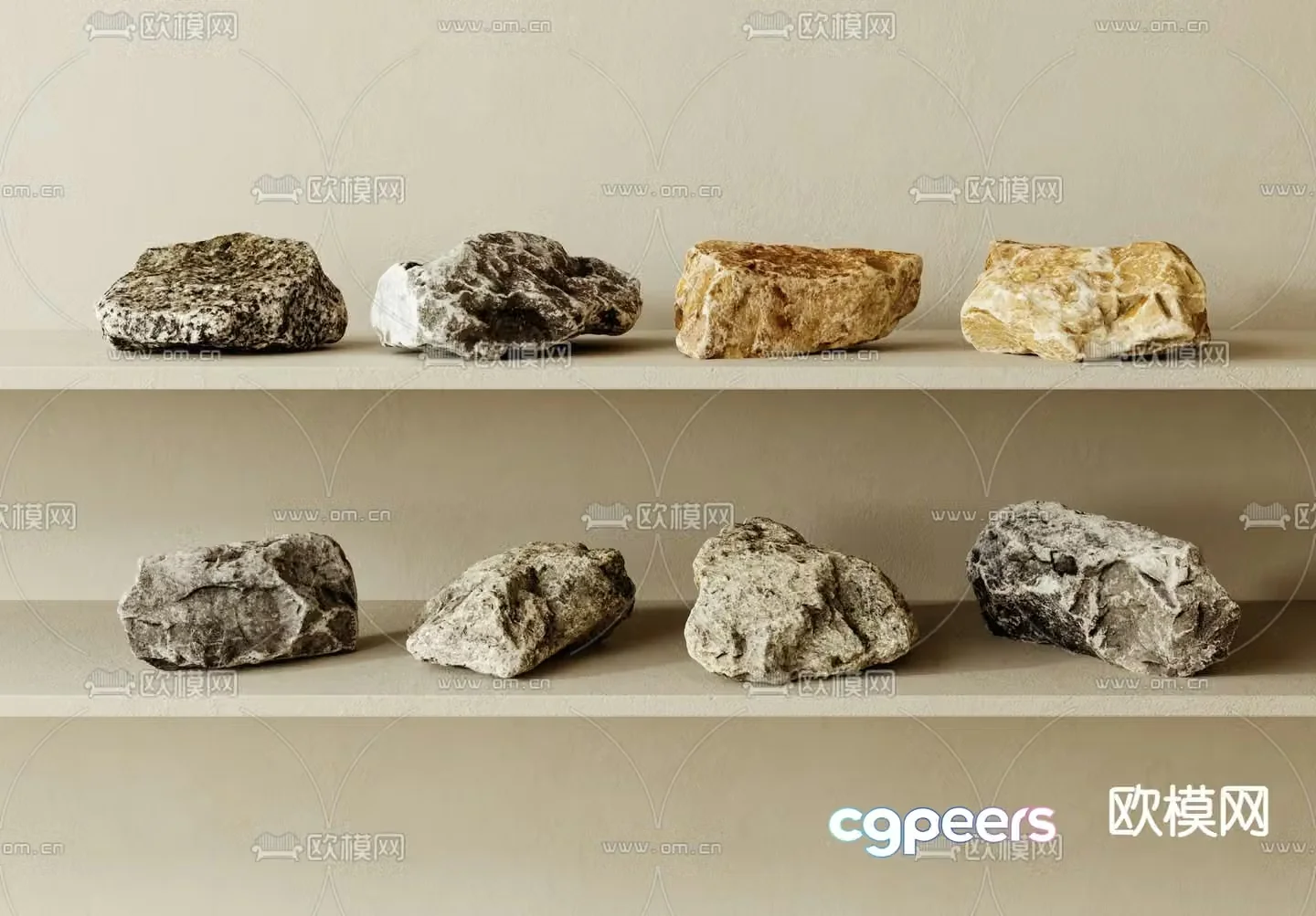 stone stones landscape stone 3d model
