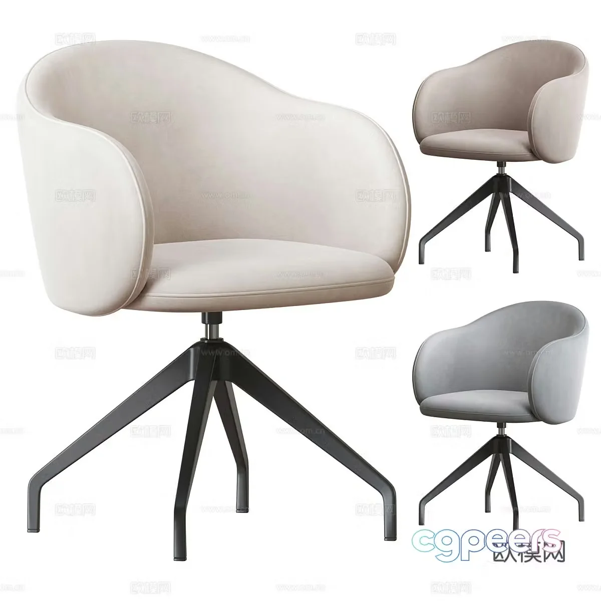 Modern office chair book chair 3d model