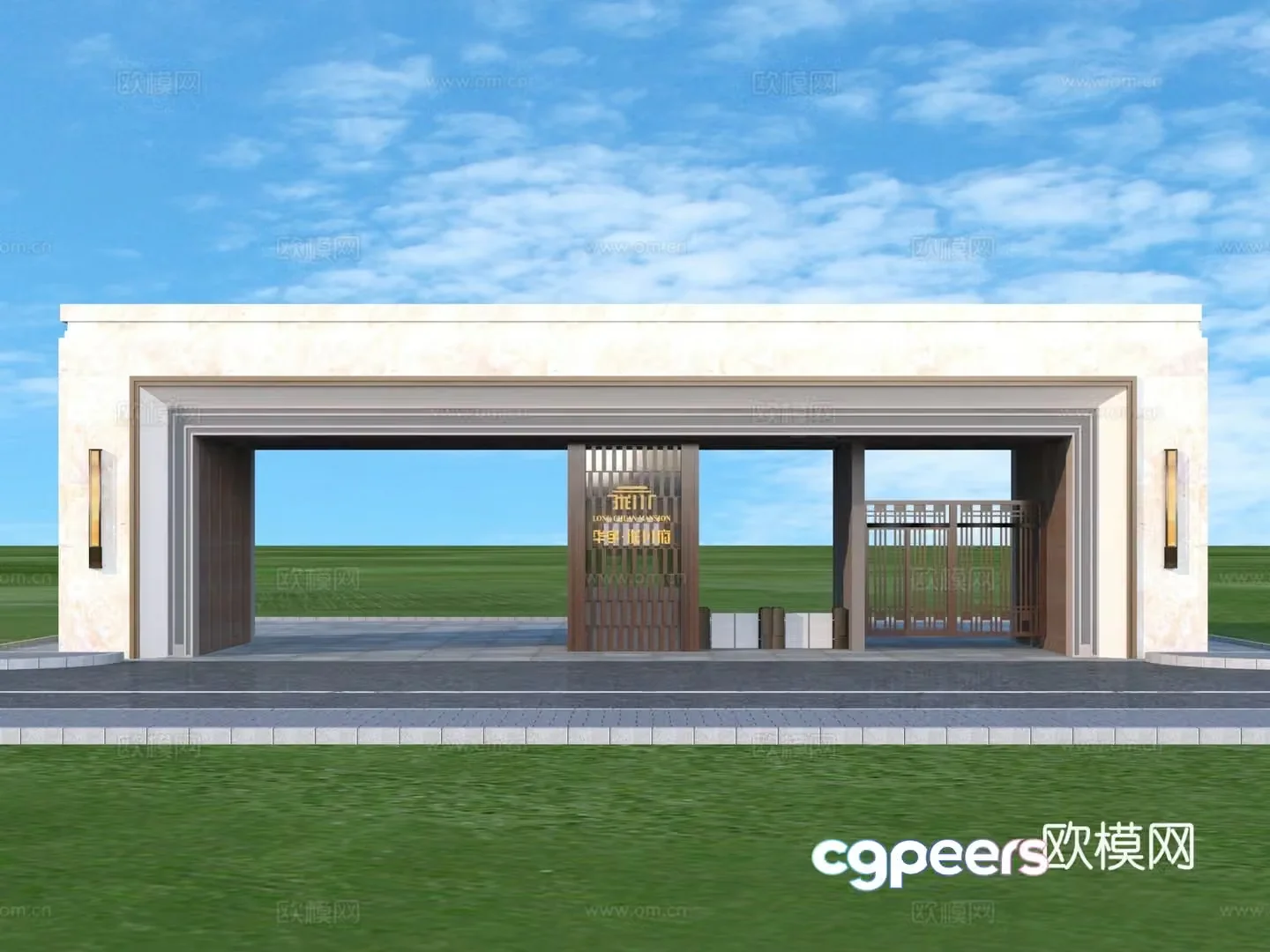 Gate entrance gate 3D model