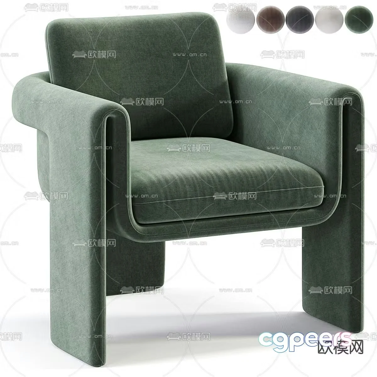 Floria sofa chair lounge chair armchair 3d model