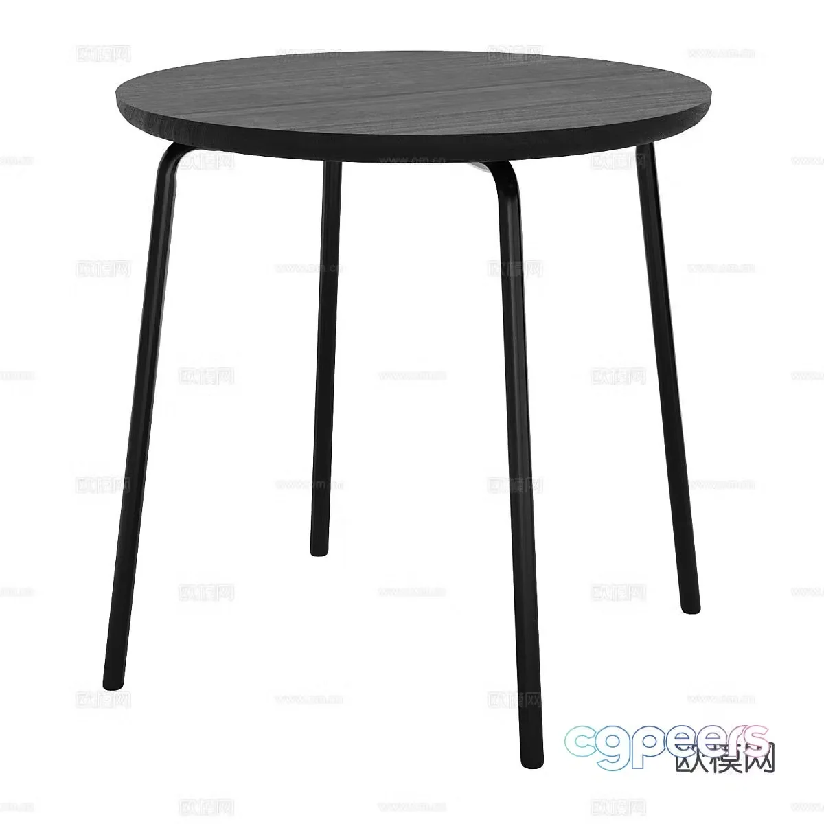 Modern corner table side table round table 3D model
