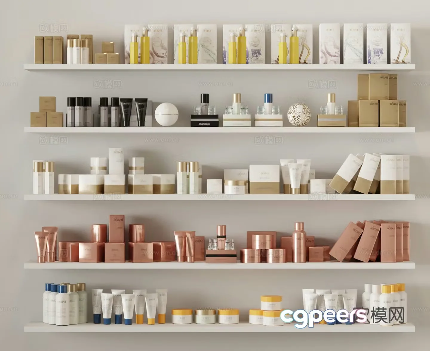 Modern cosmetics 3d model