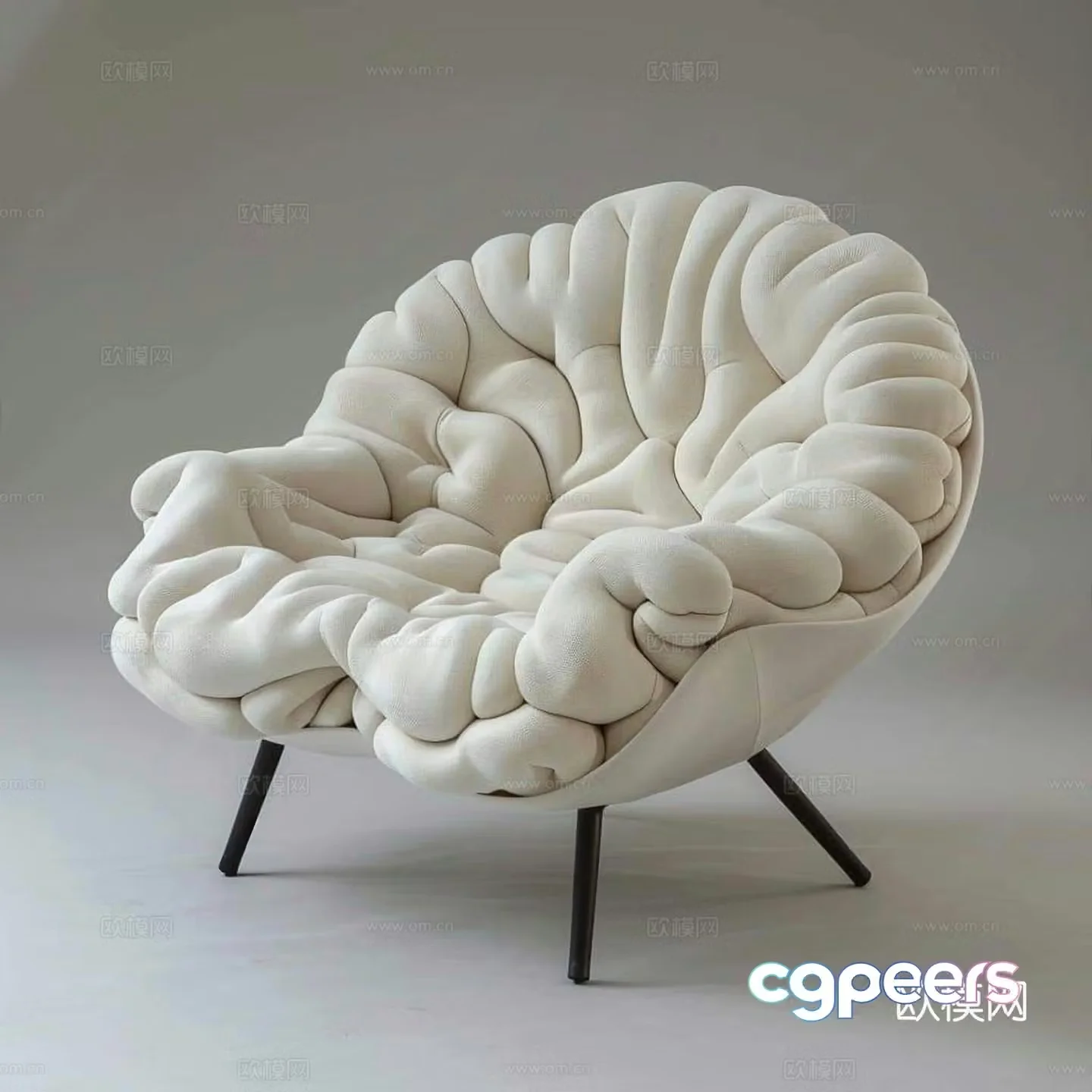 Modern casual chair Leisure chair Single sofa Lazy sofa 3d model