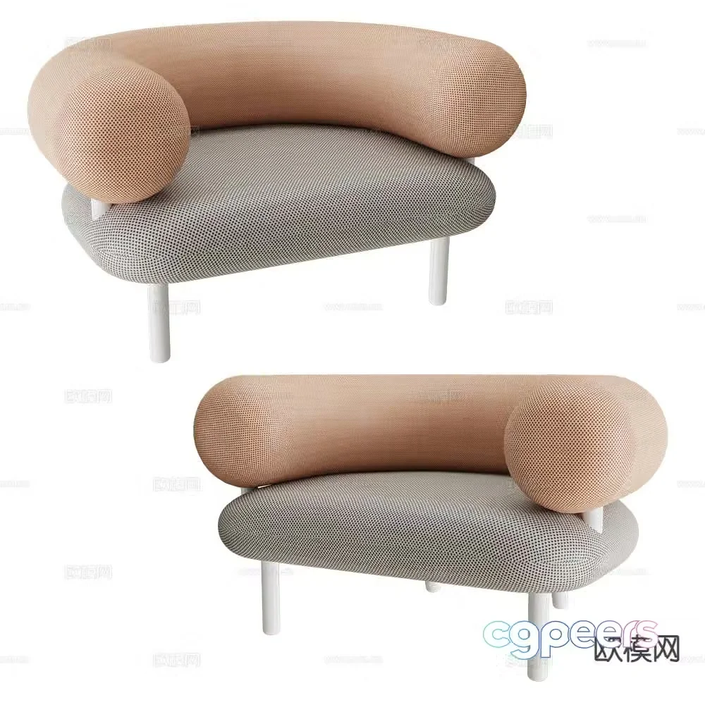 Sifas modern chair lounge chair 3d model