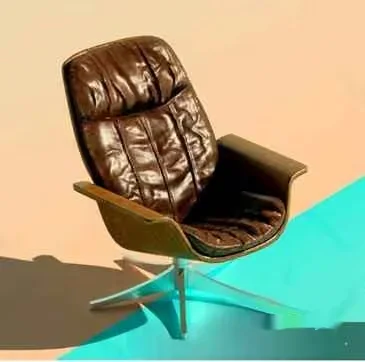 Brown Leather Chair 3D Model – 6641 – CORONA Render