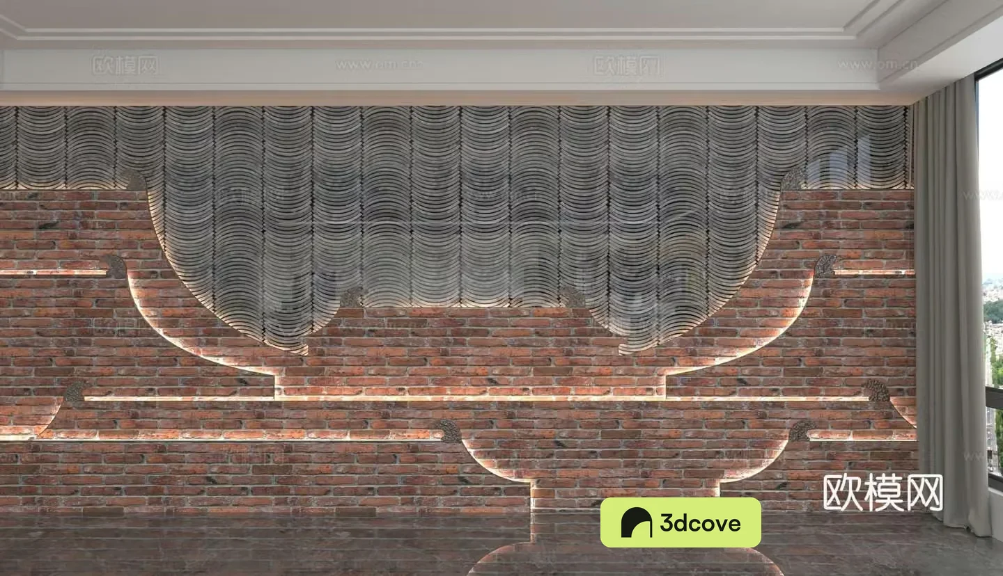 Modern background wall
