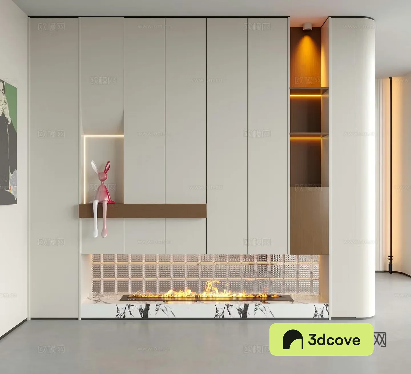 Modern decorative entrance door partition