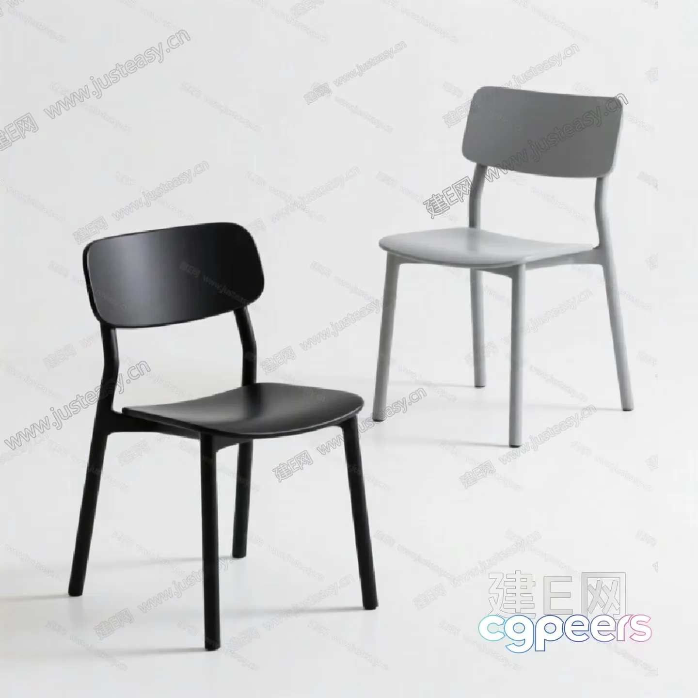 Modern White Chair 3D Model – 1546 – VRAY Render
