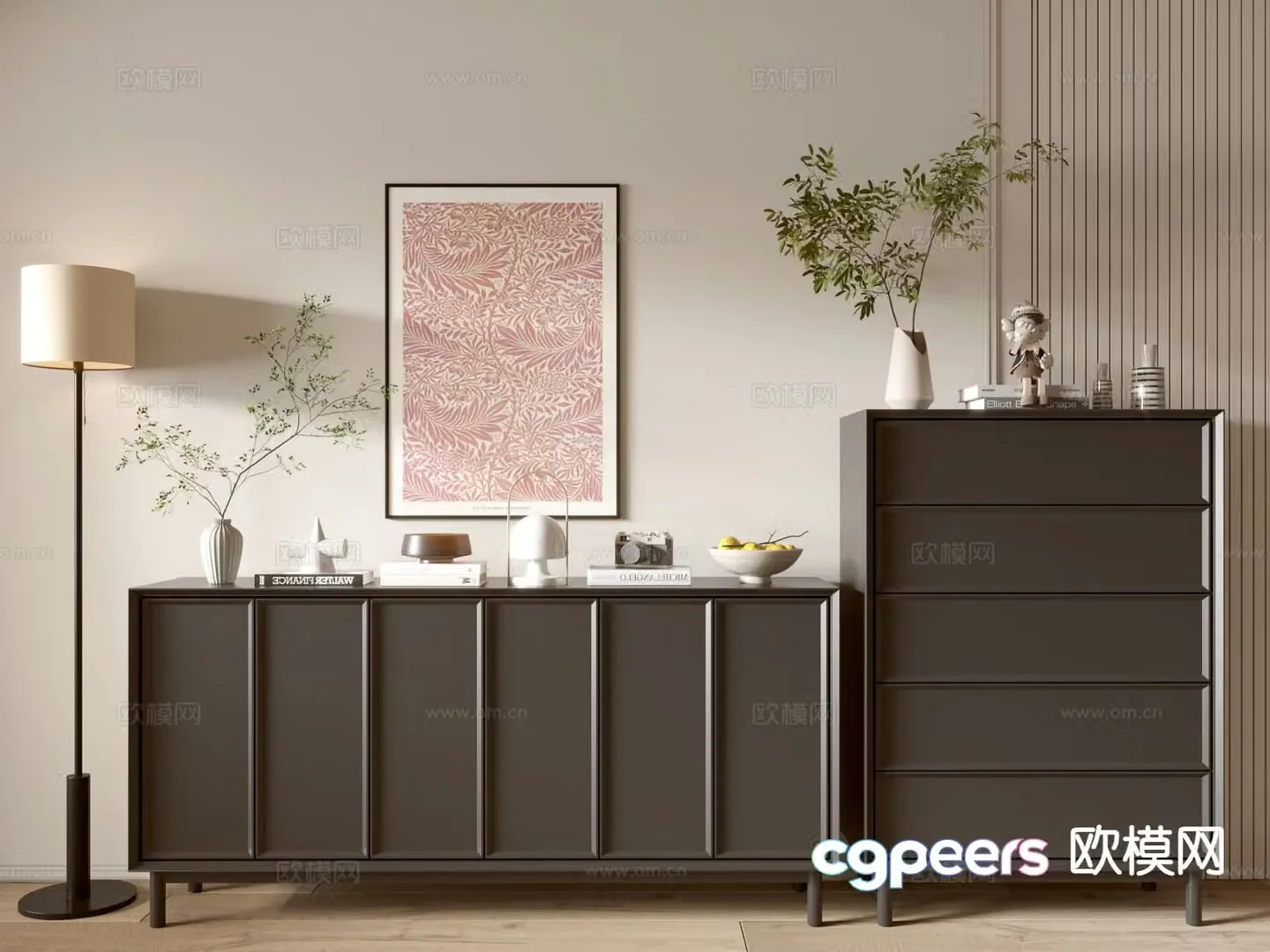 Modern sideboard 3D model