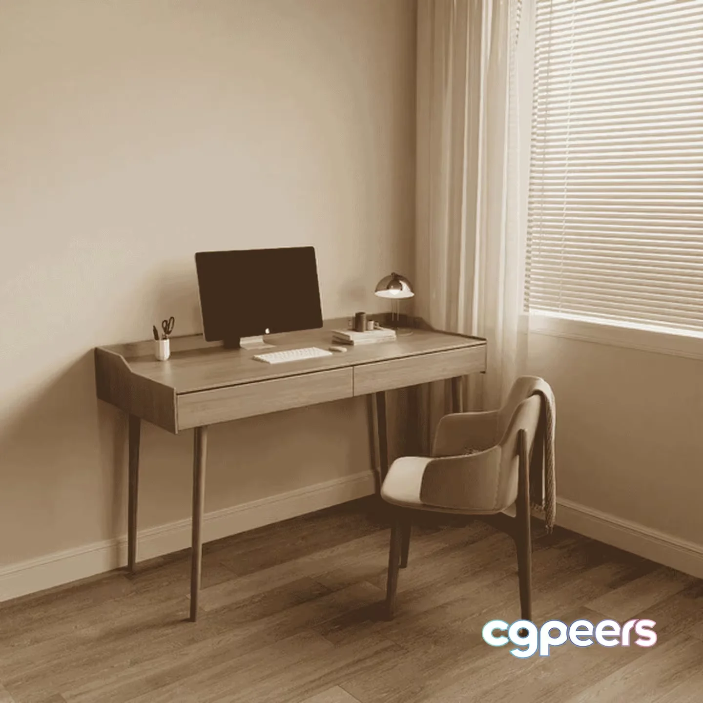 Modern Office Space 3D Model – 14328 – VRAY Render