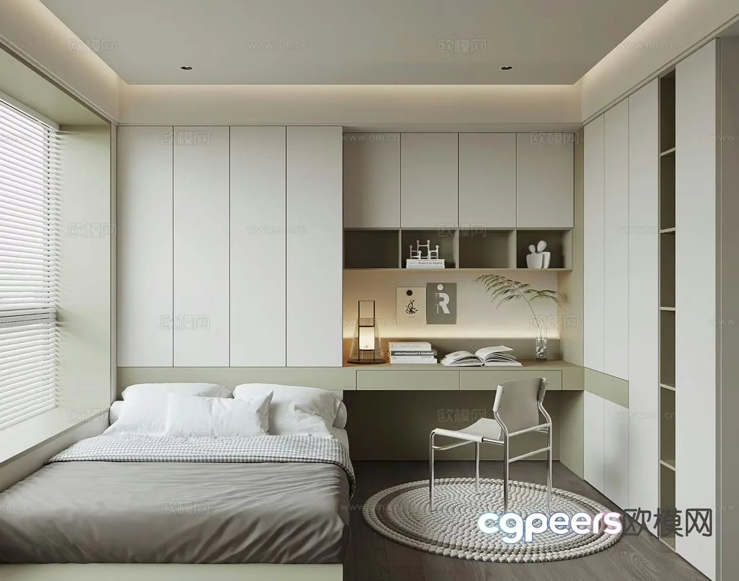 3d model of tatami bedroom and second bedroom