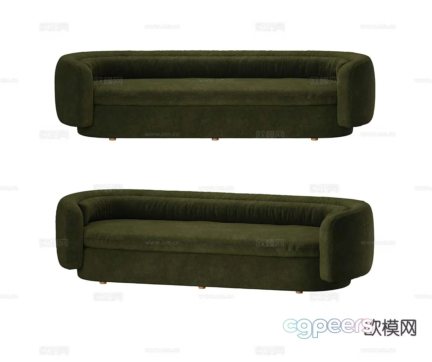 Italian sofa multi-person sofa 3d model