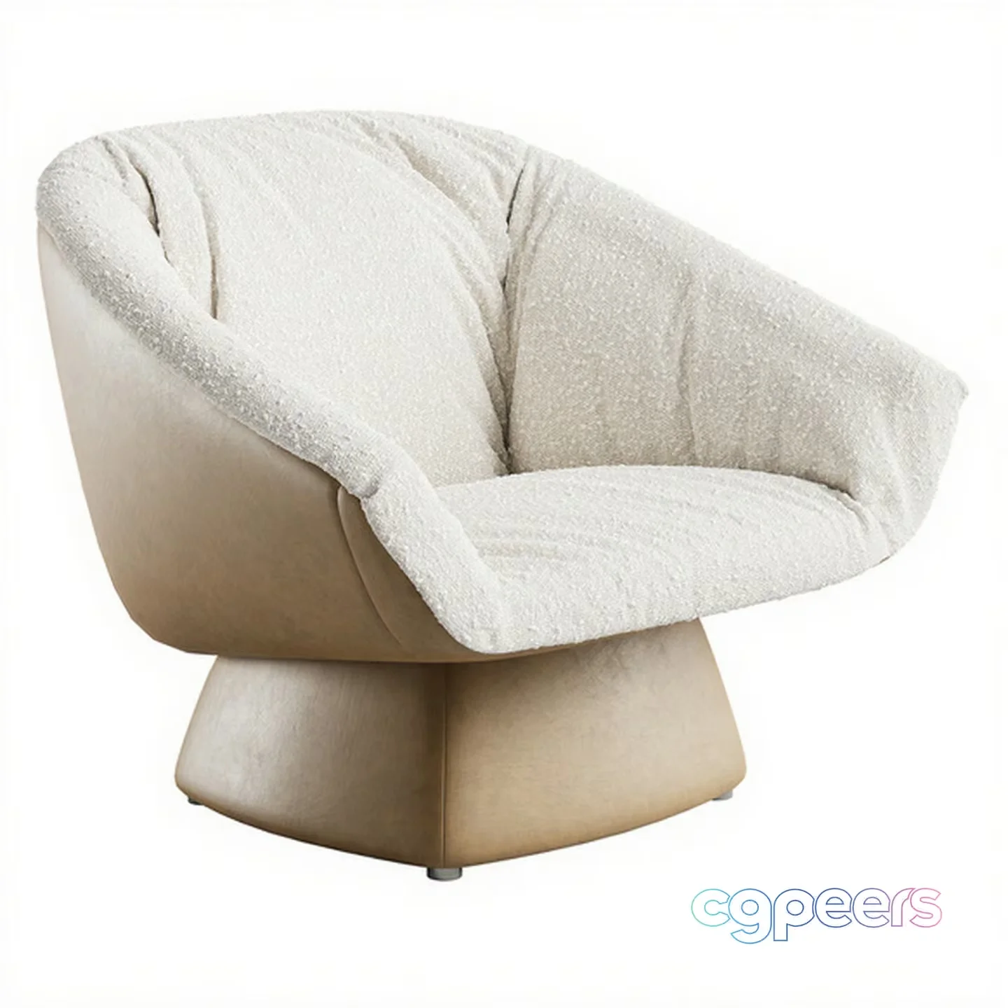 Modern Beige Chair 3D Model – 20968 – CORONA Render
