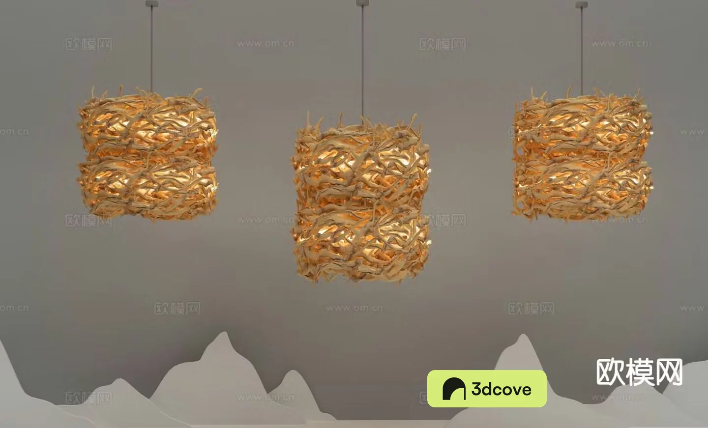 New Chinese style chandelier solid wood chandelier