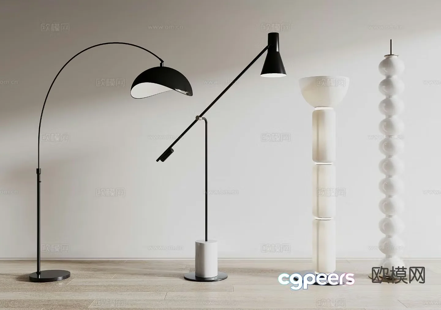 Creative floor lamp simple floor lamp 3d model