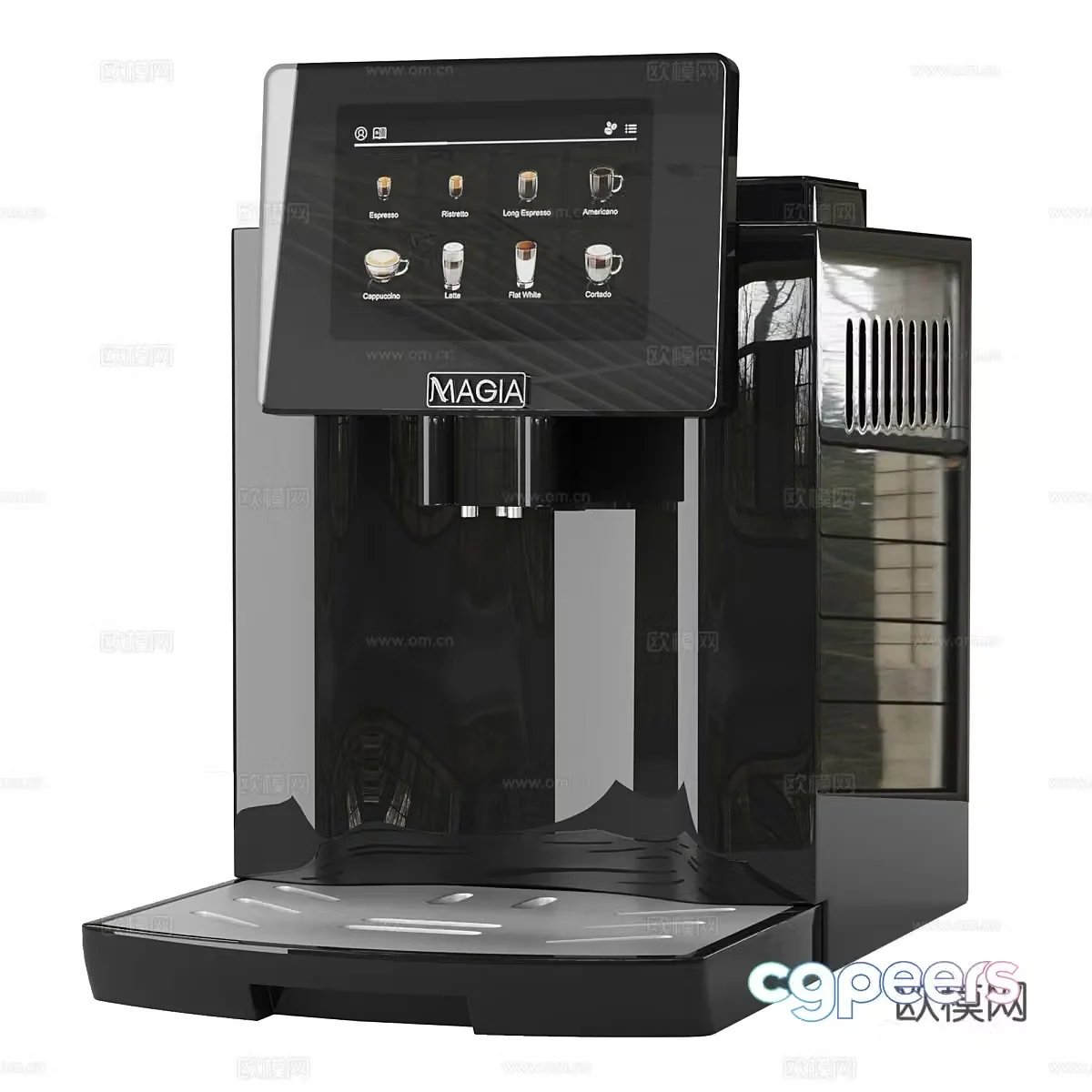 Modern electric coffee machine 3D model