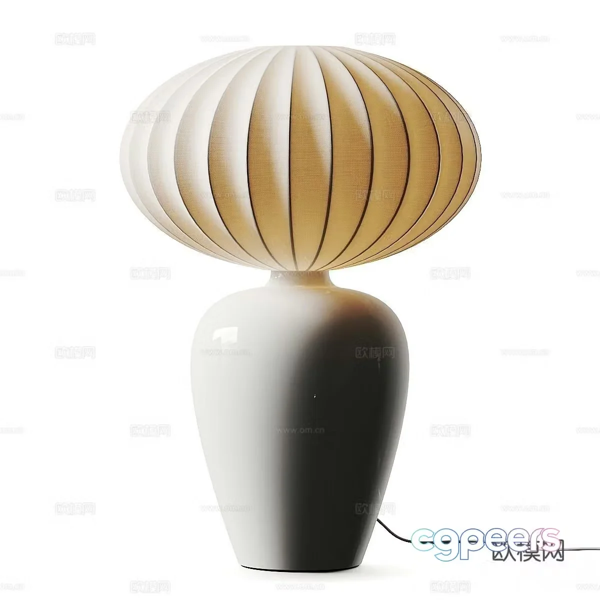 Bureau modern desk lamp glass desk lamp 3d model