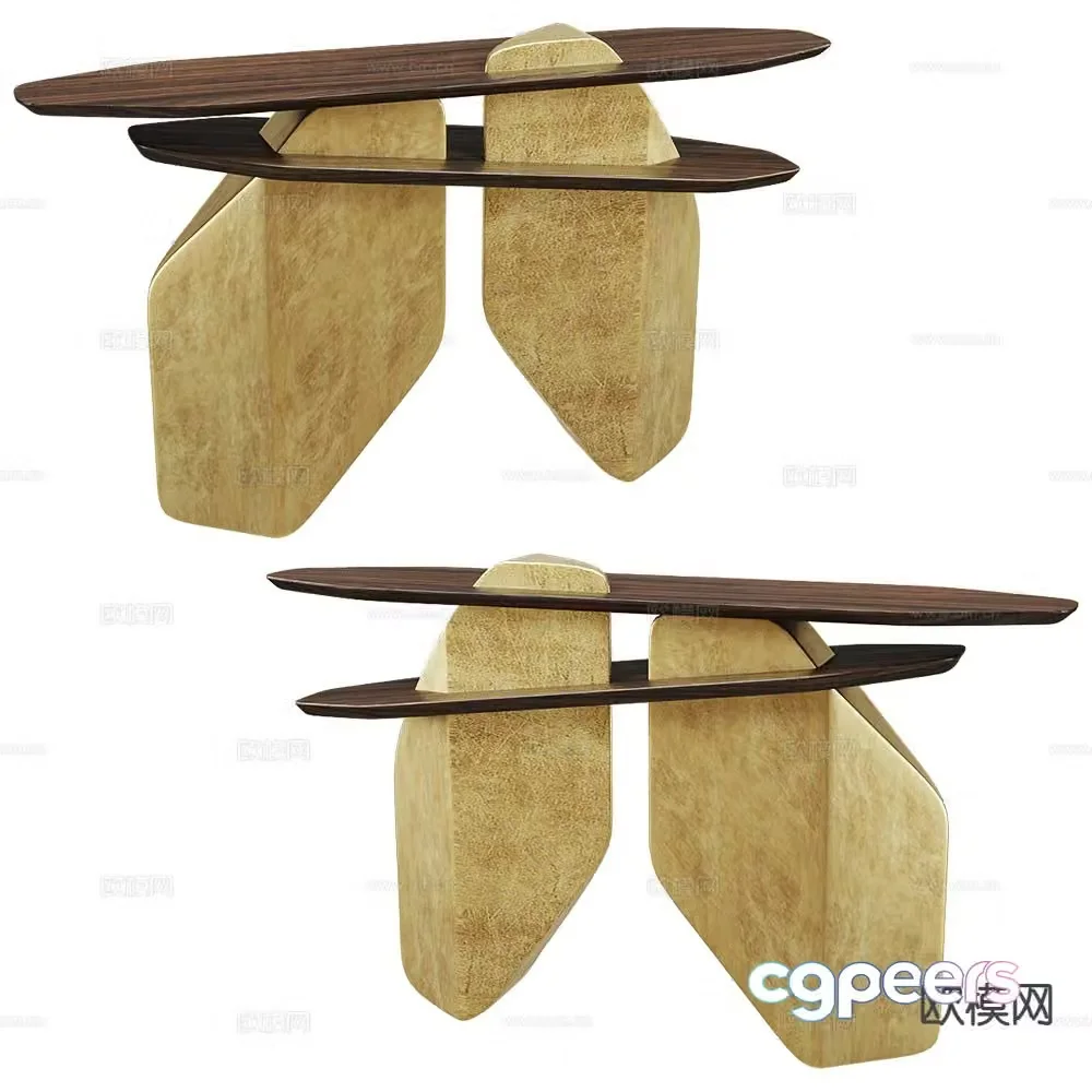 ALMA Italian light luxury entrance bar 3D model