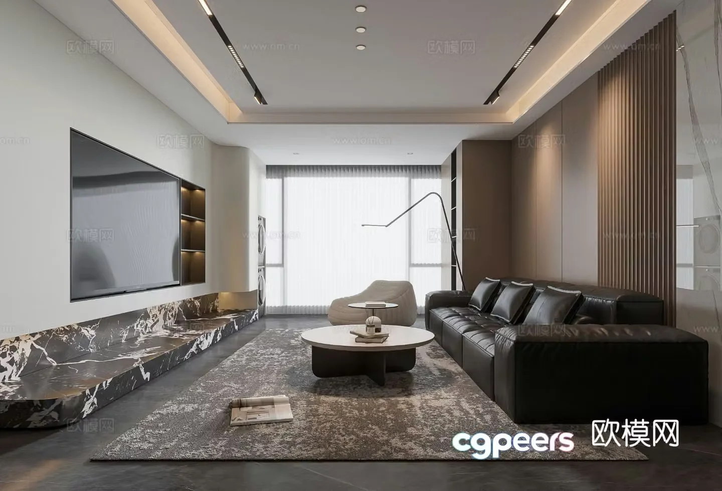 Modern living room 3d model