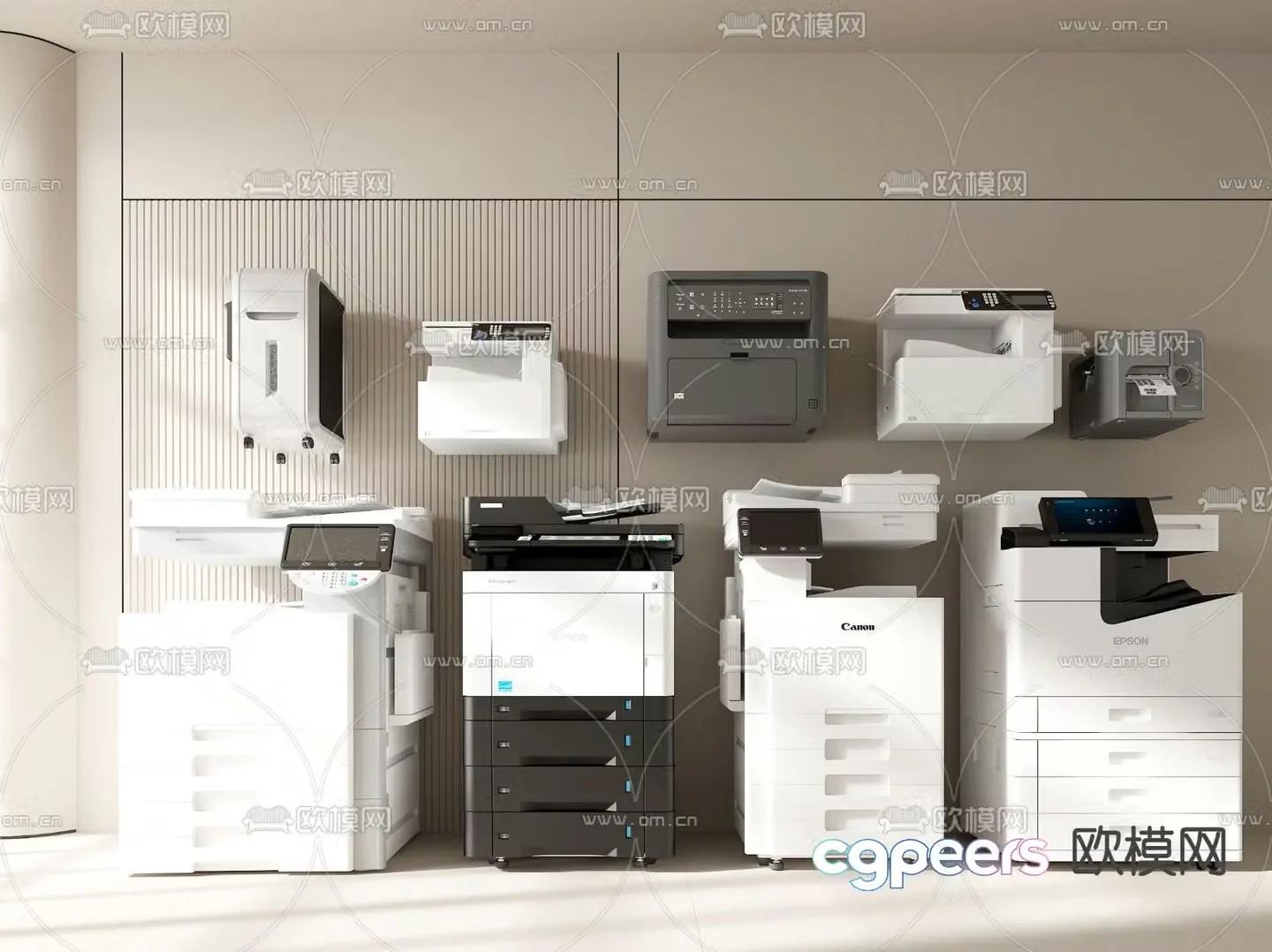Printer Scanner Copier Shredder 3d model