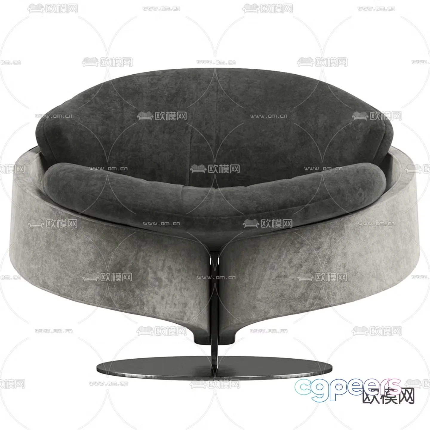 Modern single sofa 3d model