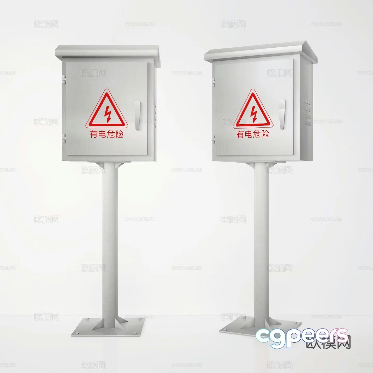 Electric box 3D model
