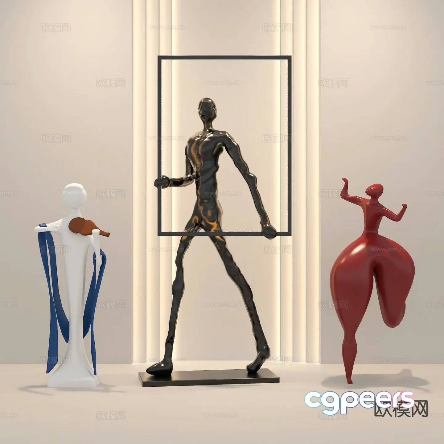 Figure Sculpture Doll Ornaments 3D Model
