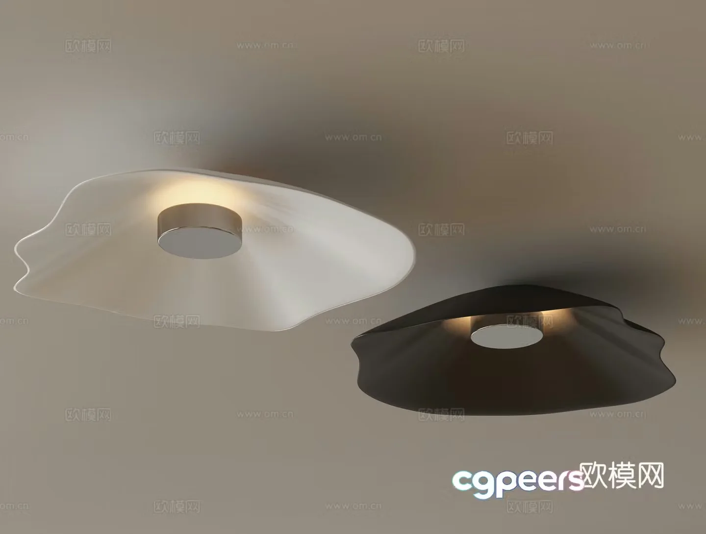 Simple ceiling lamp bedroom lamp 3d model