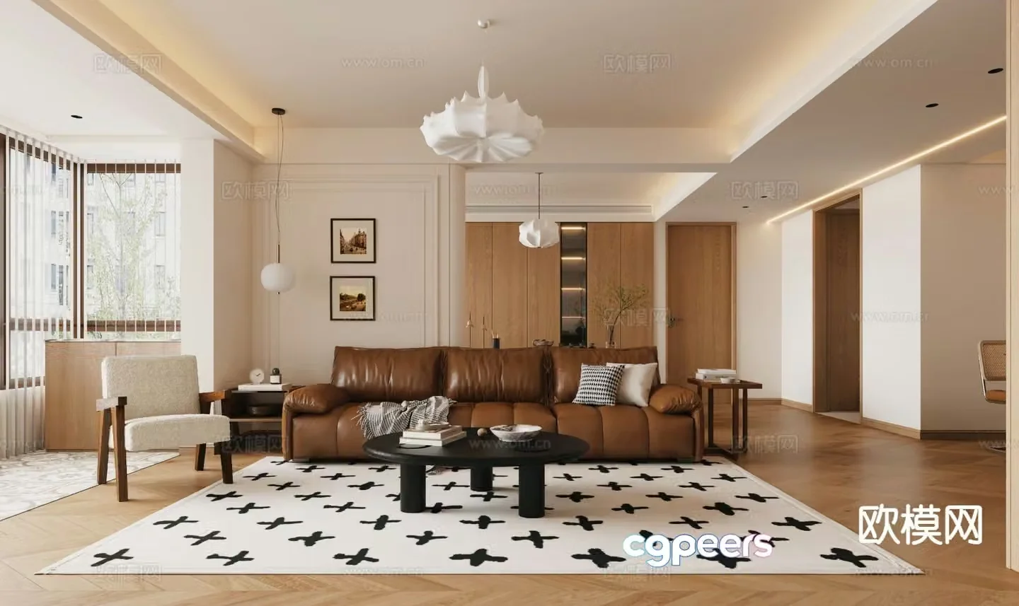 Medieval style living room 3D model
