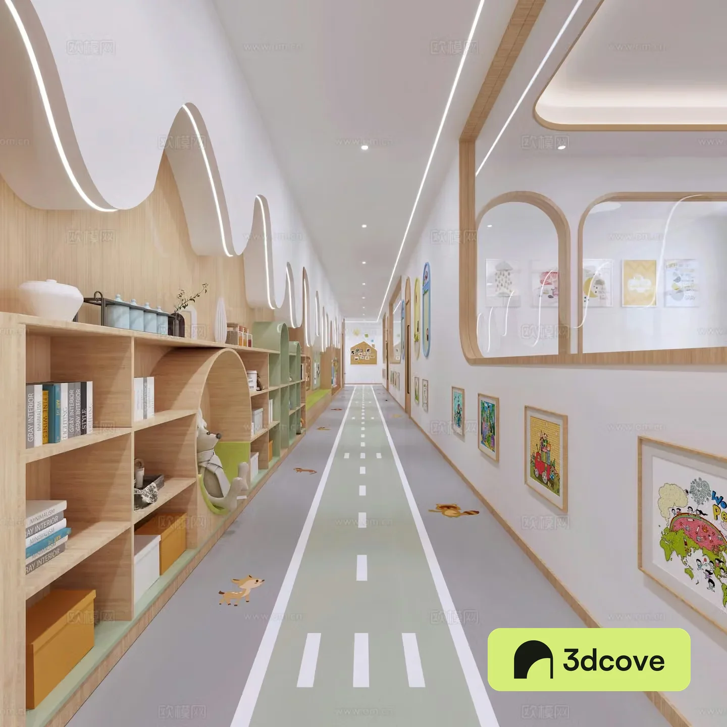 Kindergarten aisle