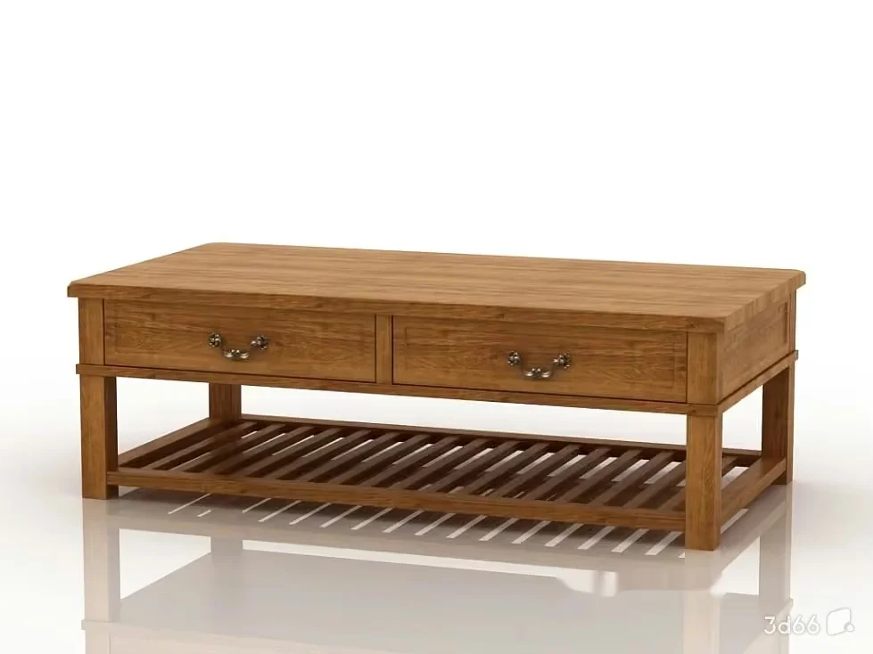 A Wooden Coffee Table 3D Model – 21353 – VRAY Render