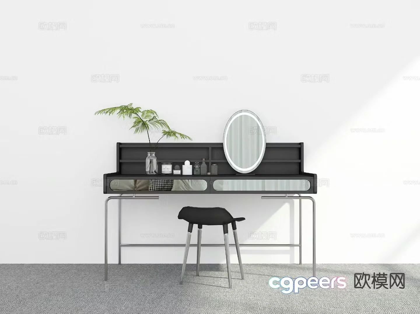 Modern dressing table dressing table 3d model