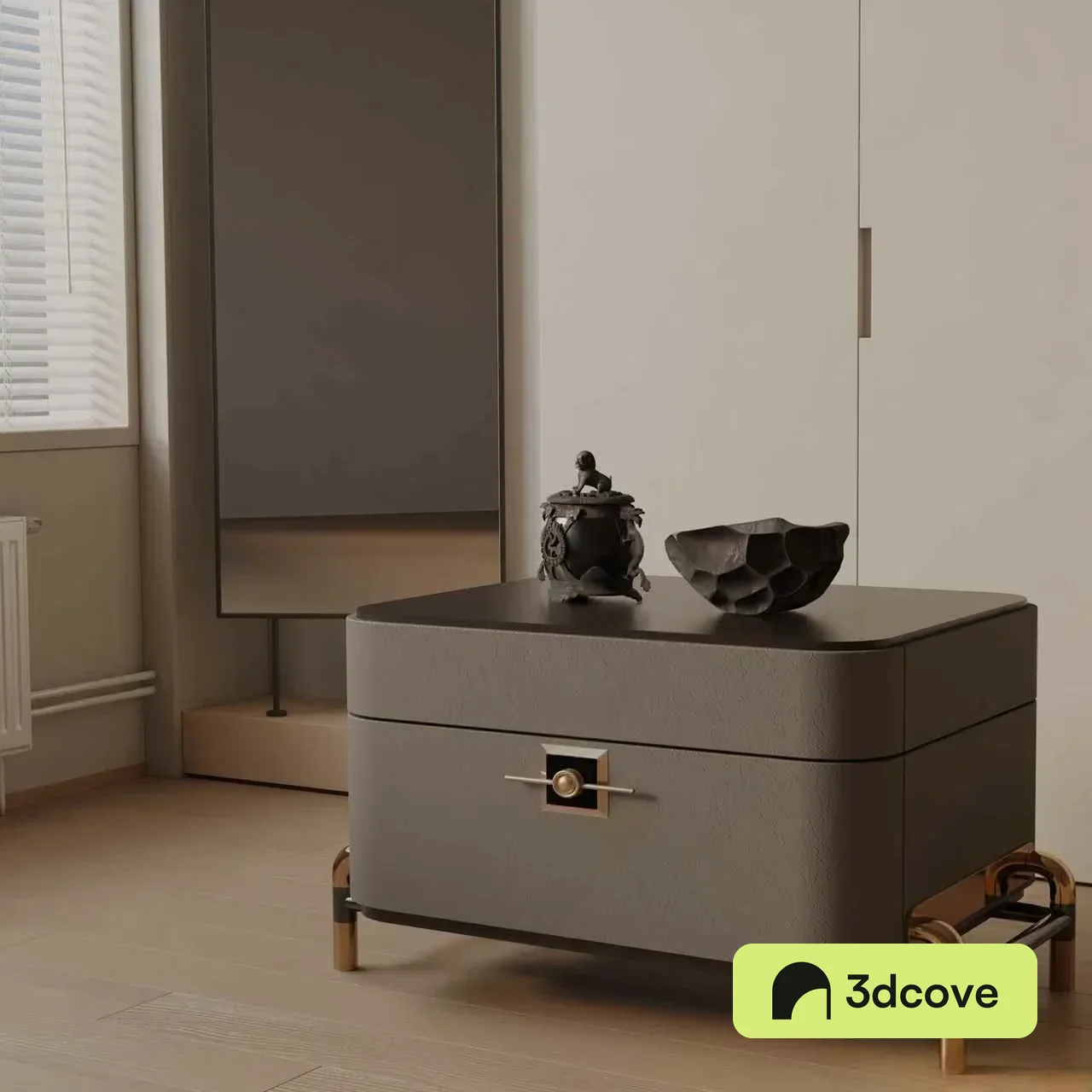 Modern Dresser With A Mirror