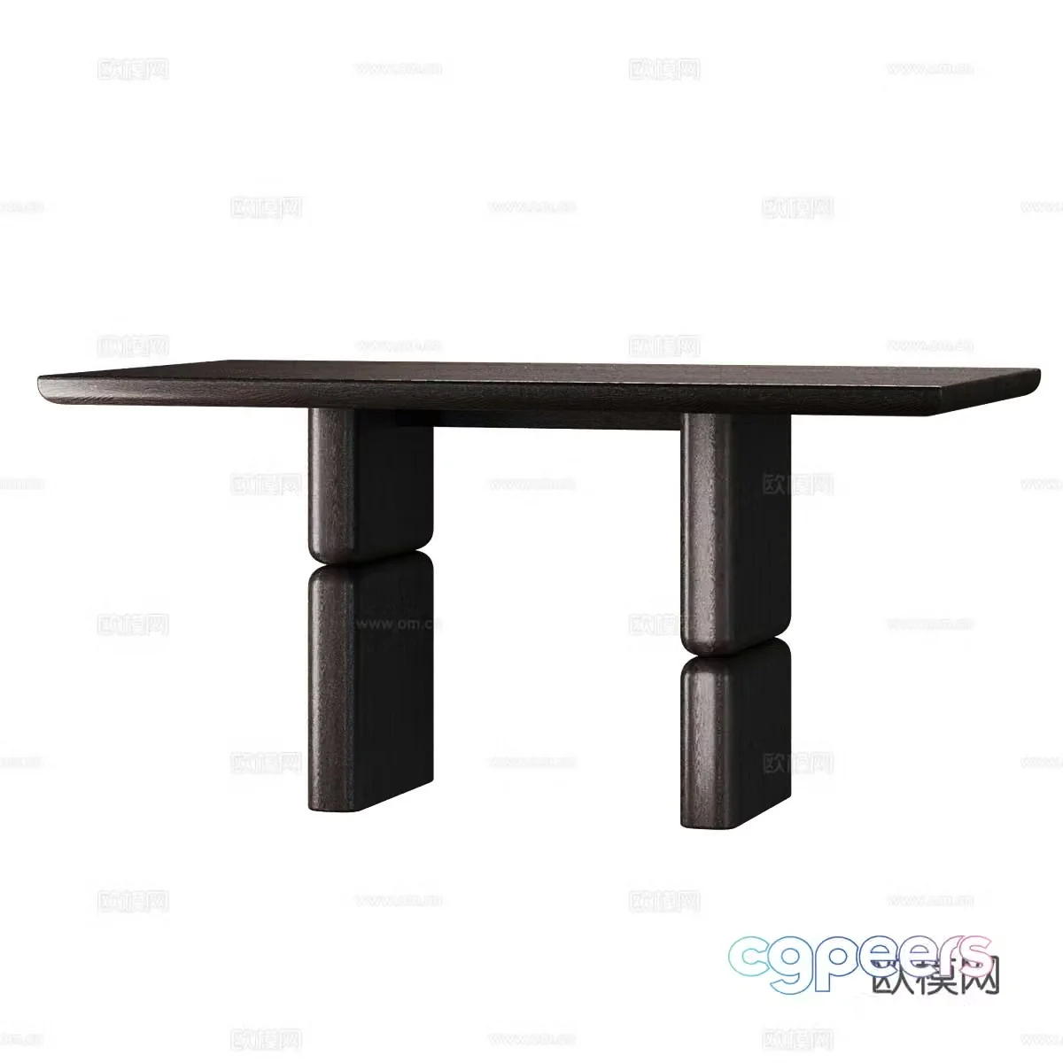 Italian dining table 3d model