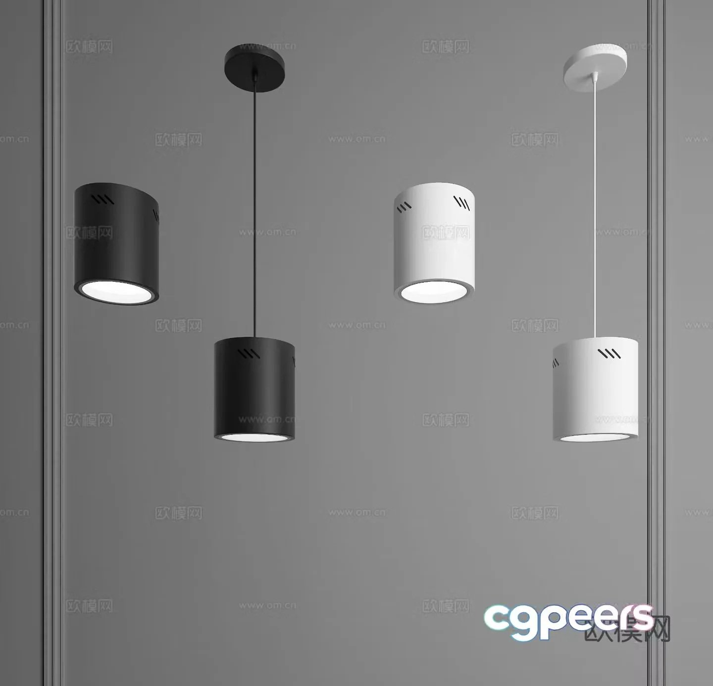 Surface mounted downlight Surface mounted spotlight downlight spotlight hanging downlight 3D model