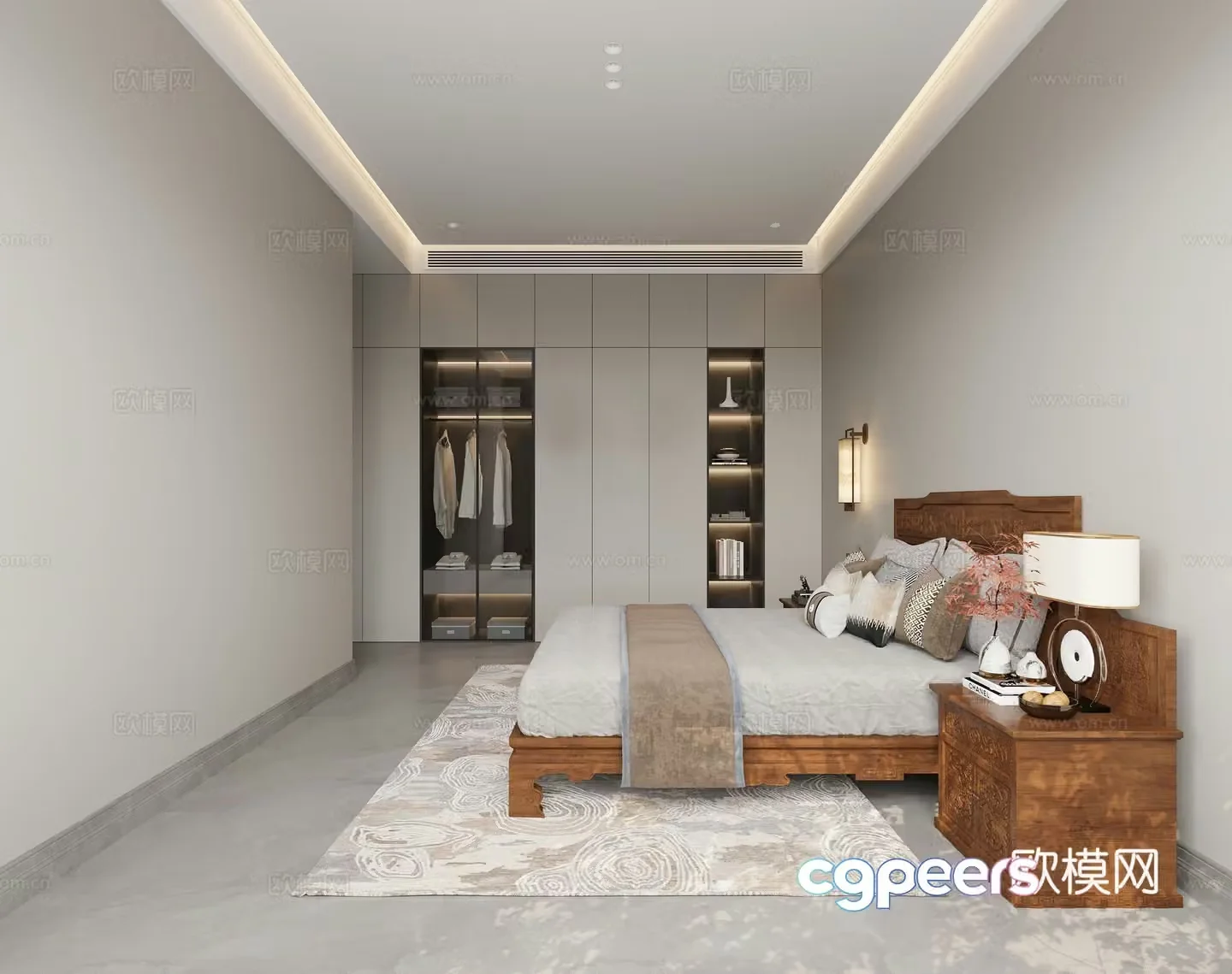 Chinese bedroom 3D model