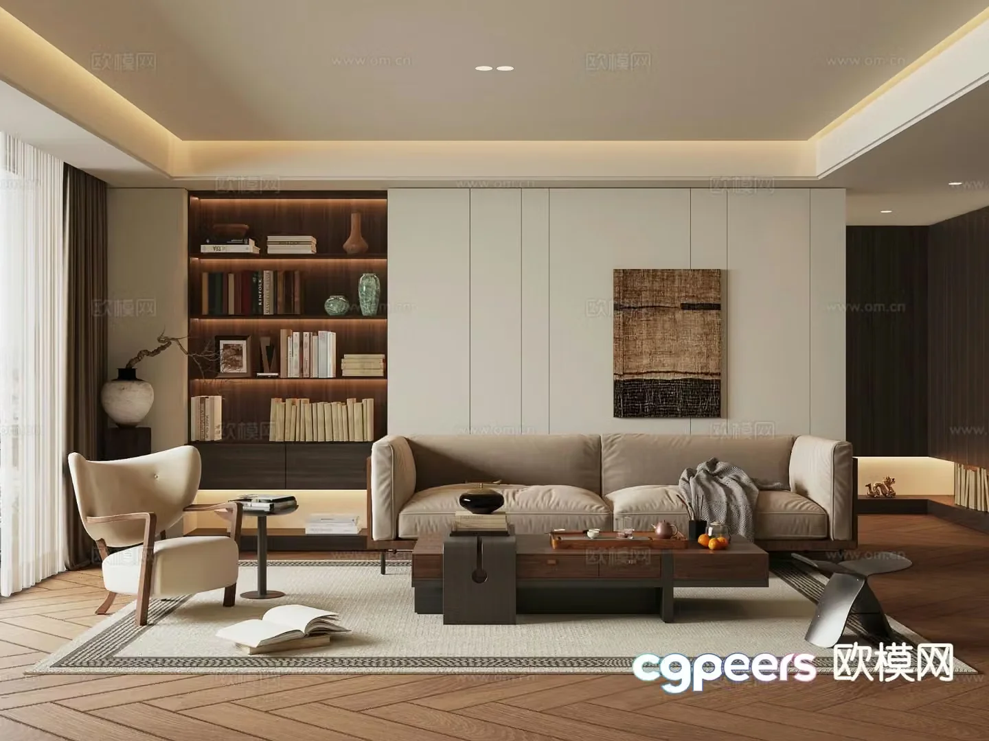 Medieval style living room 3D model
