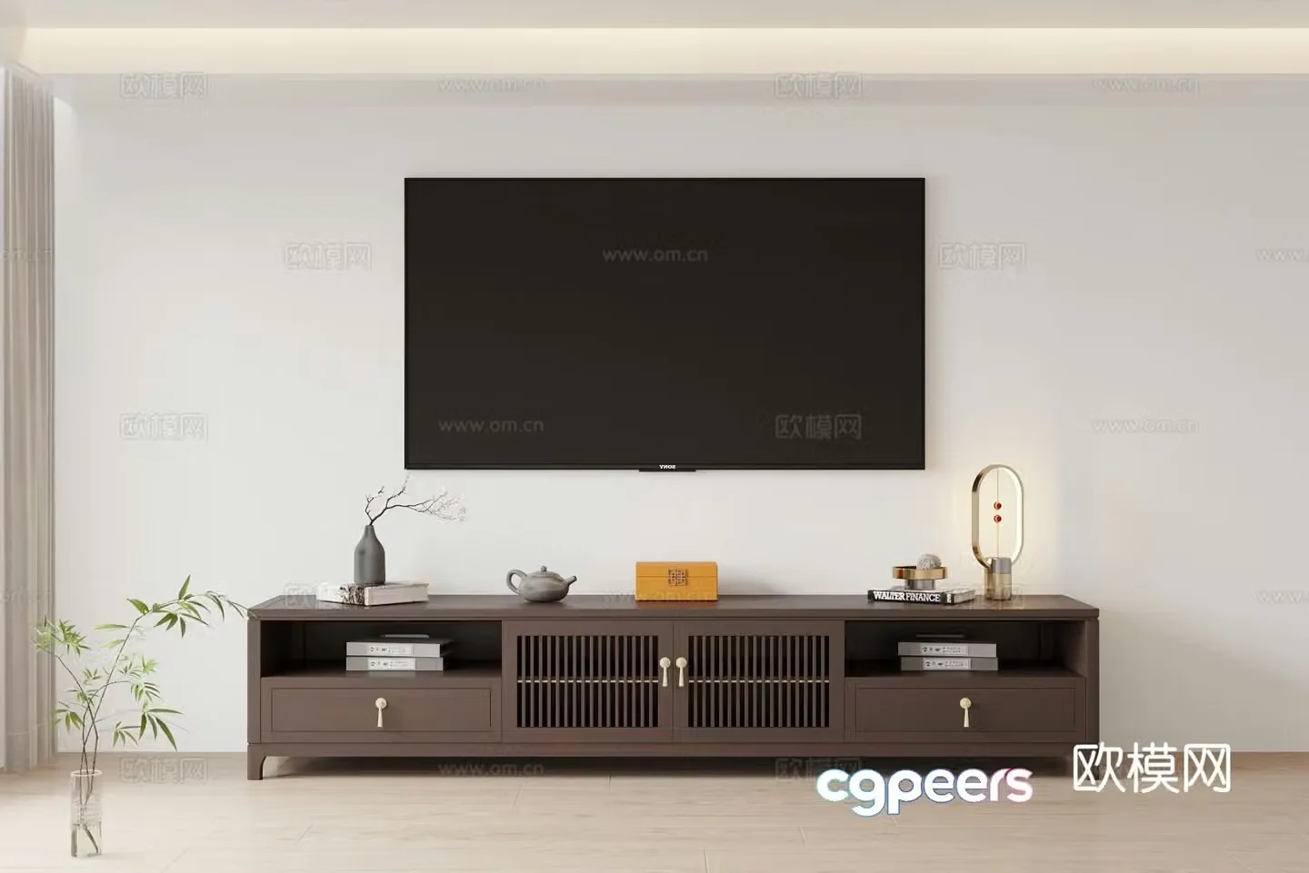 New Chinese style TV cabinet 3d model
