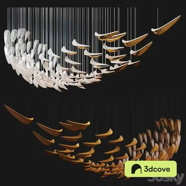 Chandelier Light Vargov (Metal, Glass)