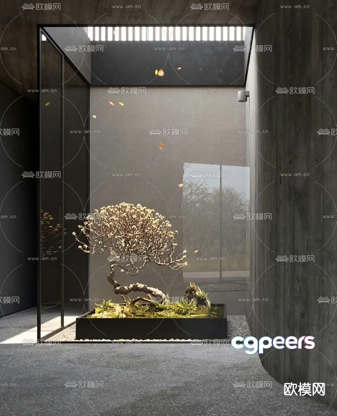 New Chinese style landscape indoor landscape 3d model