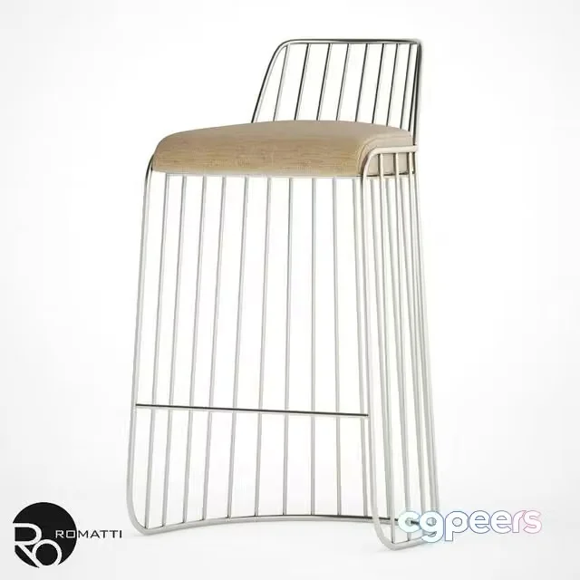 3ds Max Free – Bar chair Bride’s Veil Bar Romatti