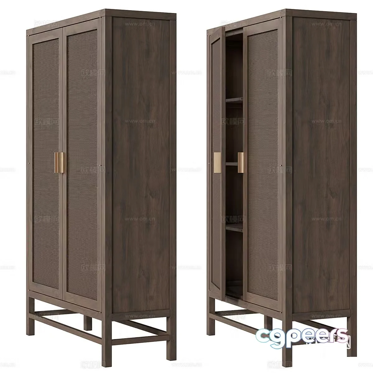 New Chinese style wardrobe 3d model