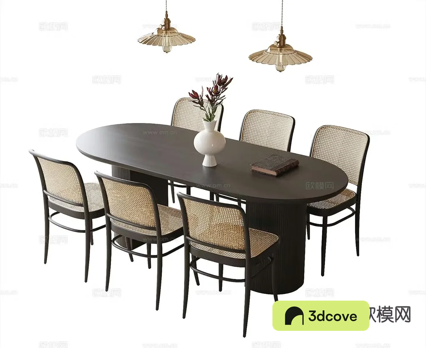 Medieval style dining table and chairs