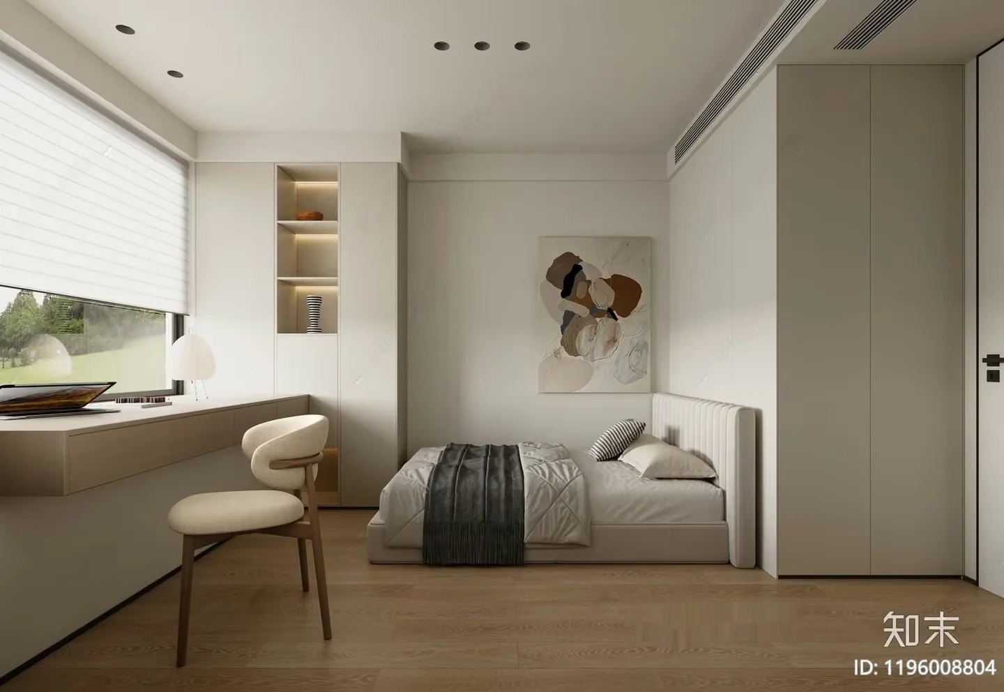 Cozy Bedroom 3D Model – 15221 – VRAY Render